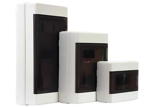 Plastic electrical distribution panel home, visible and concealed